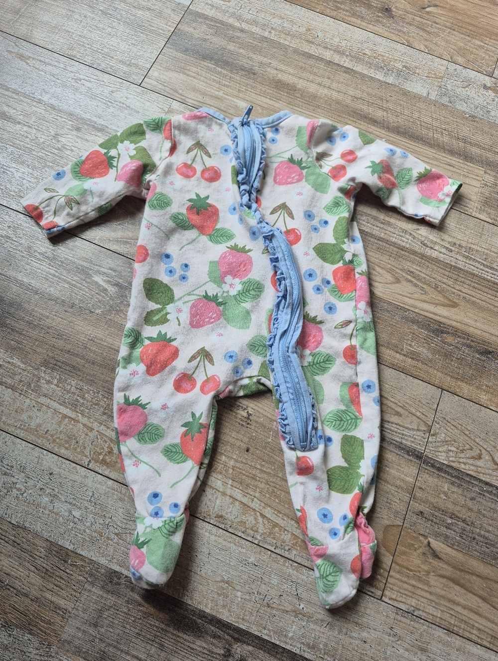 MudPie Berry Baby Sleeper, Size 0-3mo